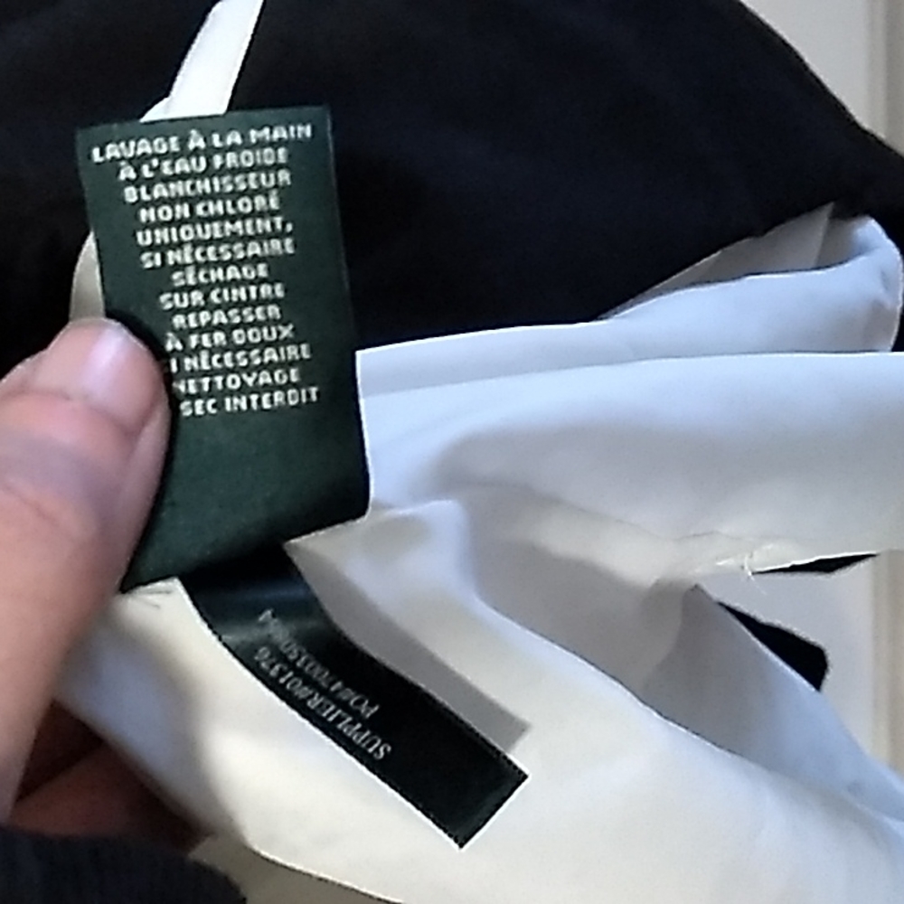 Lauren Ralph Lauren Size 12 Black and White Dress - Picture 6 of 6